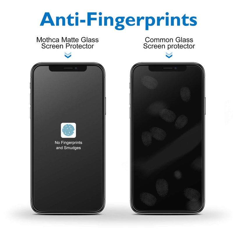 Mothca Matte Glass Screen Protector for iPhone 11/iPhone XR Anti-Glare & Anti-Fingerprint Tempered Glass Clear Film Full Screen Case Friendly Easy Install Bubble Free foriPhone 11/XR - Smooth as Silk - Image 5